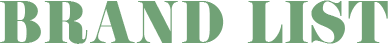 ブランド一覧